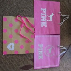 Vintage victoria's secret pink dog shopping bags